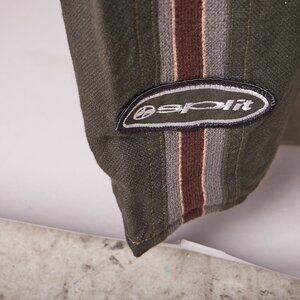 1990s Deadstock Green Baggy Split Skateboarding Pants